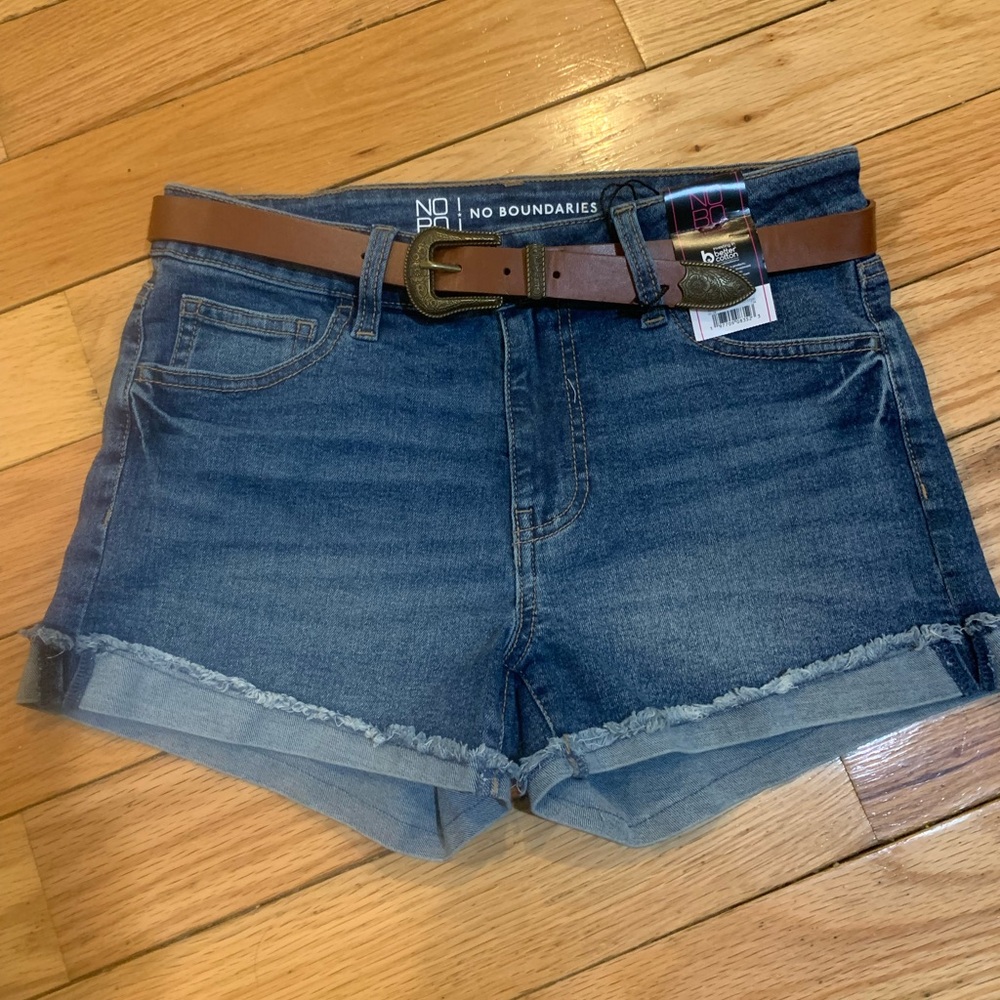 NWT Belted Jean Shorts